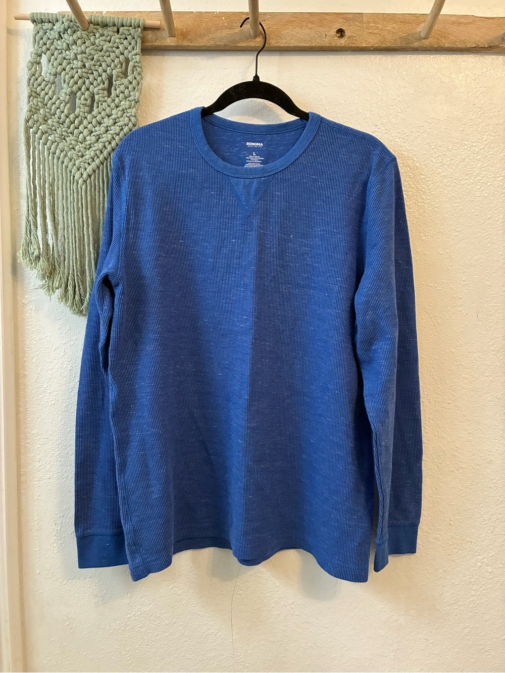 Sonoma Men's Long-Sleeve Thermal Shirt - Royal Blue
